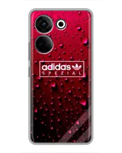 Чехол для TECNO Camon 20 Pro с картинкой «Adidas Gold Marble»