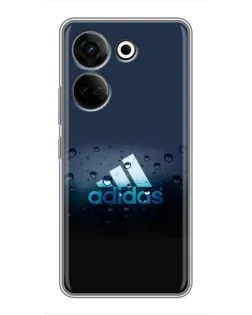 Чехол для TECNO Camon 20 Pro с картинкой «Adidas Water Drops»