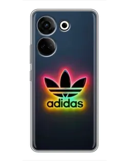 Чехол для TECNO Camon 20 Pro с картинкой «Неоновый Adidas»
