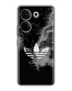 Чехол для TECNO Camon 20 Pro с картинкой «Абстрактный дым Adidas»