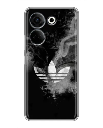 Чехол для TECNO Camon 20 Pro с картинкой «Абстрактный дым Adidas»