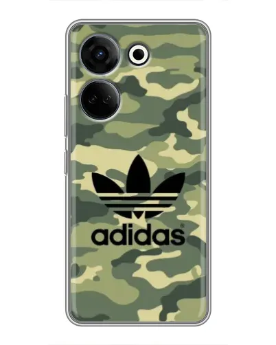 Чехол для TECNO Camon 20 Pro с картинкой «Милитари стиль Adidas»