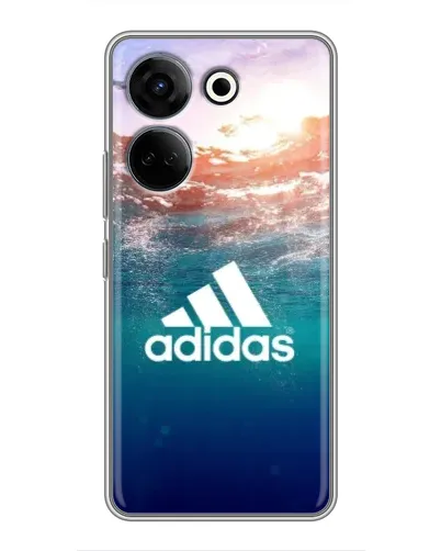 Чехол для TECNO Camon 20 Pro с картинкой «Океанская глубина адидас»