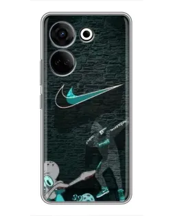 Чехол для TECNO Camon 20 Pro с картинкой «Спортивный арт Nike» Чехол для TECNO Camon 20 Pro с картинкой «Спортивный арт Nike»
