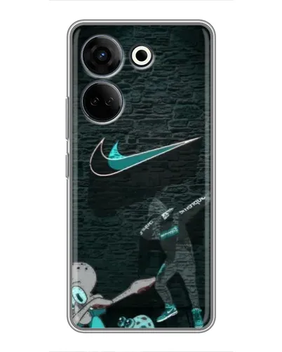 Чехол для TECNO Camon 20 Pro с картинкой «Спортивный арт Nike»