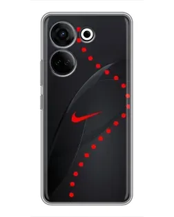 Чехол для TECNO Camon 20 Pro с картинкой «Абстрактный дизайн Nike» Чехол для TECNO Camon 20 Pro с картинкой «Абстрактный дизайн Nike»