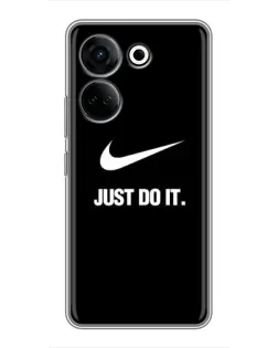 Чехол для TECNO Camon 20 Pro с картинкой «Классический принт Nike» Чехол для TECNO Camon 20 Pro с картинкой «Классический принт Nike»