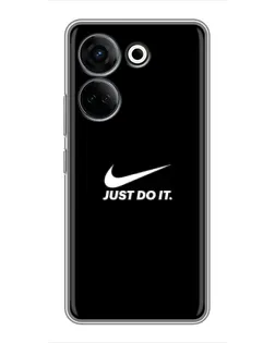 Чехол для TECNO Camon 20 Pro с картинкой «Минимализм от Nike» Чехол для TECNO Camon 20 Pro с картинкой «Минимализм от Nike»