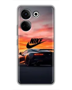Чехол для TECNO Camon 20 Pro с картинкой «Nike и суперкар» Чехол для TECNO Camon 20 Pro с картинкой «Nike и суперкар»
