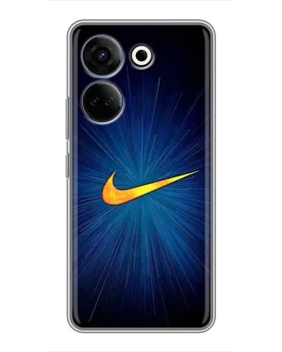 Чехол для TECNO Camon 20 Pro с картинкой «Синий пульс Nike» Чехол для TECNO Camon 20 Pro с картинкой «Синий пульс Nike»