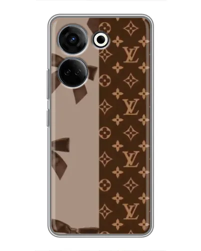 Чехол для TECNO Camon 20 Pro с картинкой «Louis Vuitton — банты»