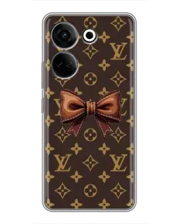 Чехол для TECNO Camon 20 Pro с картинкой «LV с бантом» Чехол для TECNO Camon 20 Pro с картинкой «LV с бантом»