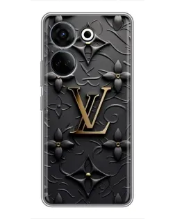 Чехол для TECNO Camon 20 Pro с картинкой «Кожаная текстура LV» Чехол для TECNO Camon 20 Pro с картинкой «Кожаная текстура LV»