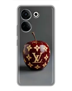 Чехол для TECNO Camon 20 Pro с картинкой «Красное яблоко LV»