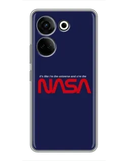 Чехол для TECNO Camon 20 Pro с картинкой «NASA — глубокий космос» Чехол для TECNO Camon 20 Pro с картинкой «NASA — глубокий космос»