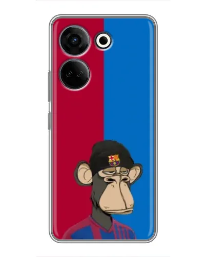 Чохол для TECNO Camon 20 Pro з картинкою «Bored Ape — фанат Барси» Чохол для TECNO Camon 20 Pro з картинкою «Bored Ape — фанат Барси»