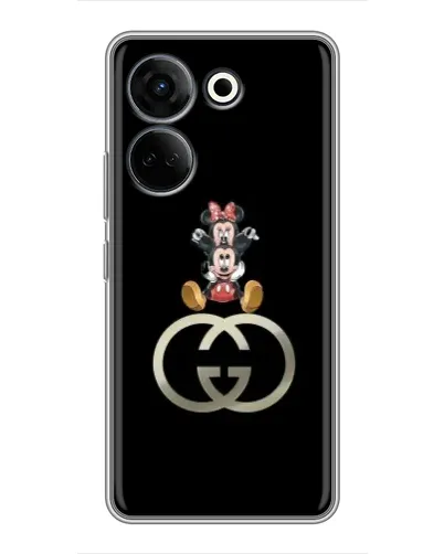 Чохол для TECNO Camon 20 Pro з картинкою «Мінні Маус на лого»