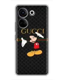 Чохол для TECNO Camon 20 Pro з картинкою «Міккі Маус Gucci»