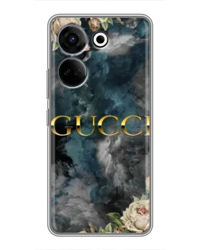 Чохол для TECNO Camon 20 Pro з картинкою «Абстрактні квіти Gucci»