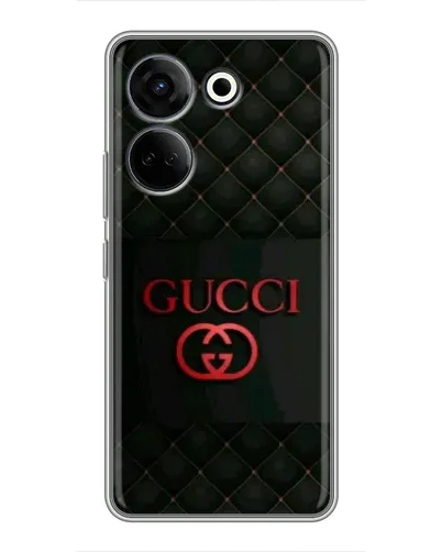 Чохол для TECNO Camon 20 Pro з картинкою «Gucci — стьобаний чорний»