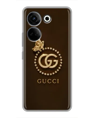 Чохол для TECNO Camon 20 Pro з картинкою «Gucci — золотий метелик»