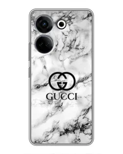 Чохол для TECNO Camon 20 Pro з картинкою «Gucci — мармуровий шик»