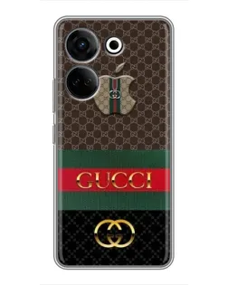 Чохол для TECNO Camon 20 Pro з картинкою «Gucci — брендований десерт»