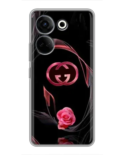 Чохол для TECNO Camon 20 Pro з картинкою «Gucci — неонова троянда»