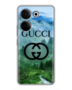 Чохол для TECNO Camon 20 Pro з картинкою «Gucci — гірський пейзаж»