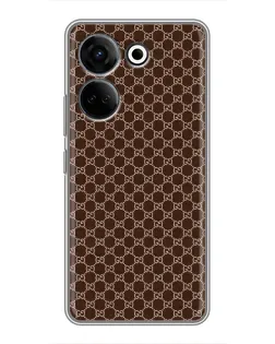 Чохол для TECNO Camon 20 Pro з картинкою «Gucci — шоколадна сітка»
