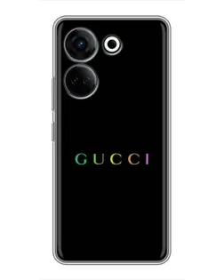 Чохол для TECNO Camon 20 Pro з картинкою «Gucci — неоновий мінімалізм»