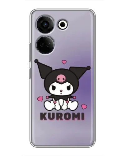 Чехол для TECNO Camon 20 Pro с картинкой «Kuromi — фиолетовый арт» Чехол для TECNO Camon 20 Pro с картинкой «Kuromi — фиолетовый арт»
