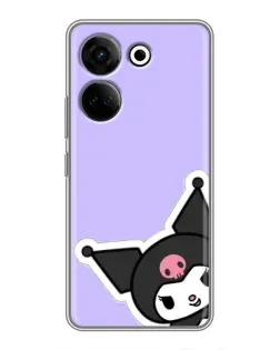 Чехол для TECNO Camon 20 Pro с картинкой «Забавная Kuromi» Чехол для TECNO Camon 20 Pro с картинкой «Забавная Kuromi»