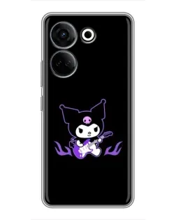 Чехол для TECNO Camon 20 Pro с картинкой «Электрическая Kuromi» Чехол для TECNO Camon 20 Pro с картинкой «Электрическая Kuromi»