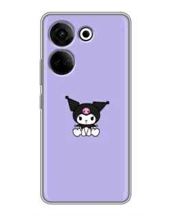 Чехол для TECNO Camon 20 Pro с картинкой «Kuromi — фиолетовый минимализм» Чехол для TECNO Camon 20 Pro с картинкой «Kuromi — фиолетовый минимализм»