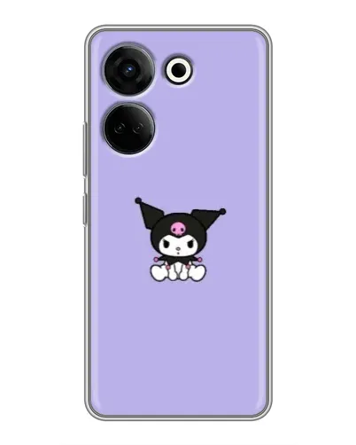 Чехол для TECNO Camon 20 Pro с картинкой «Kuromi — фиолетовый минимализм» Чехол для TECNO Camon 20 Pro с картинкой «Kuromi — фиолетовый минимализм»