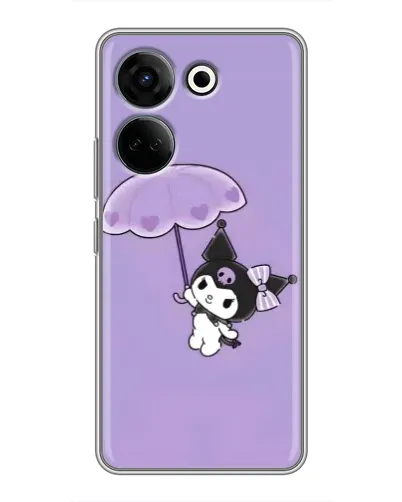 Чехол для TECNO Camon 20 Pro с картинкой «Kuromi с зонтиком» Чехол для TECNO Camon 20 Pro с картинкой «Kuromi с зонтиком»