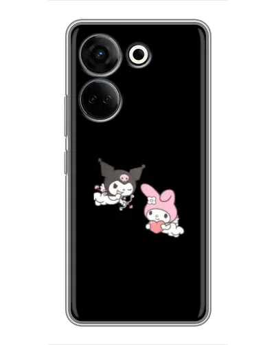 Чехол для TECNO Camon 20 Pro с картинкой «My Melody и Kuromi» Чехол для TECNO Camon 20 Pro с картинкой «My Melody и Kuromi»