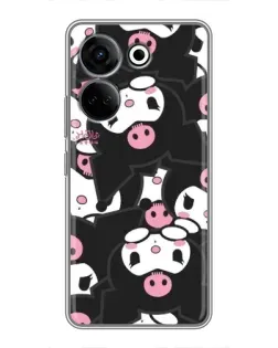 Чехол для TECNO Camon 20 Pro с картинкой «Паттерн голов Куроми» Чехол для TECNO Camon 20 Pro с картинкой «Паттерн голов Куроми»