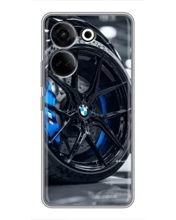 Чохол для TECNO Camon 20 Pro з картинкою «Колесо BMW зблизька»