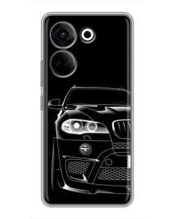 Чохол для TECNO Camon 20 Pro з картинкою «Темний силует BMW»