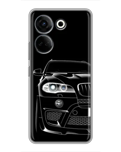 Чохол для TECNO Camon 20 Pro з картинкою «Темний силует BMW»