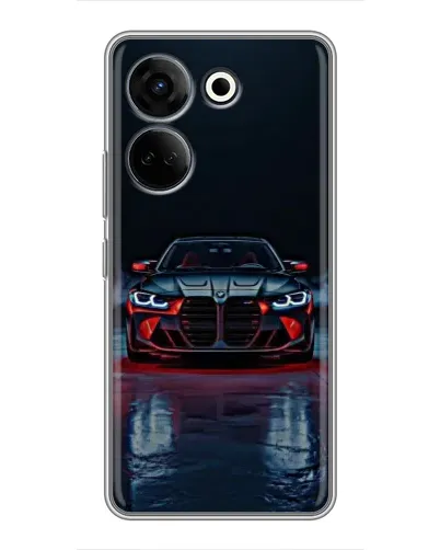 Чохол для TECNO Camon 20 Pro з картинкою «BMW на мокрій дорозі»