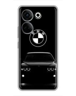 Чохол для TECNO Camon 20 Pro з картинкою «BMW — погляд з темряви»