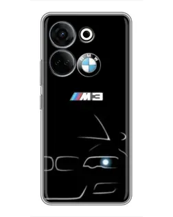 Чохол для TECNO Camon 20 Pro з картинкою «Мінімалістичний принт BMW M3»