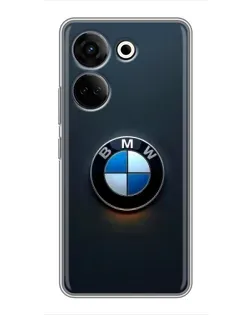 Чохол для TECNO Camon 20 Pro з картинкою «Логотип BMW — мінімалізм»
