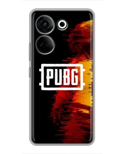 Чохол для TECNO Camon 20 Pro з картинкою «Яскравий логотип PUBG»