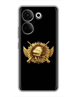 Чохол для TECNO Camon 20 Pro з картинкою «PUBG — помаранчевий градієнт» Чохол для TECNO Camon 20 Pro з картинкою «PUBG — помаранчевий градієнт»
