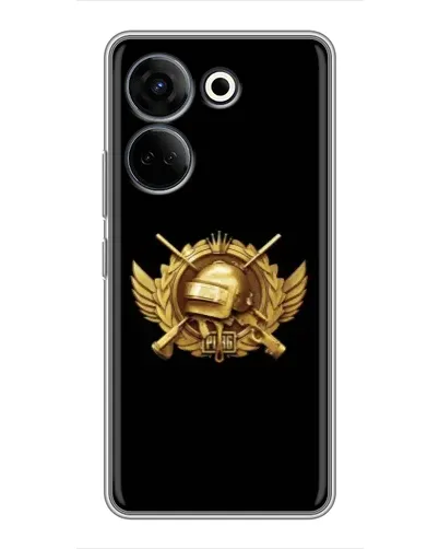 Чохол для TECNO Camon 20 Pro з картинкою «PUBG — помаранчевий градієнт»