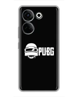 Чохол для TECNO Camon 20 Pro з картинкою «PUBG — класичний лого»